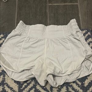 Women's White Athletic Shorts